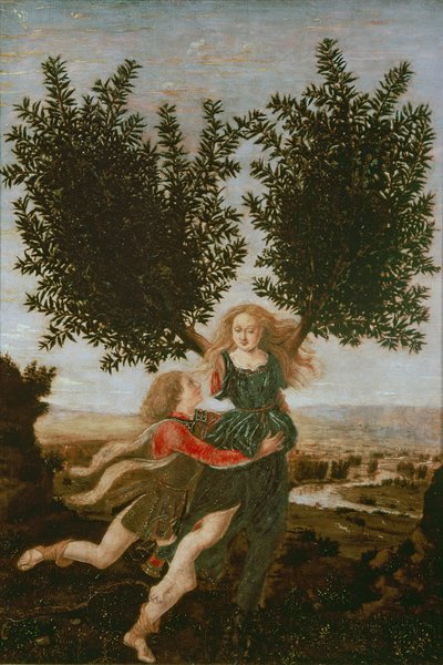 Daphne and Apollo by Antonio Pollaiuolo